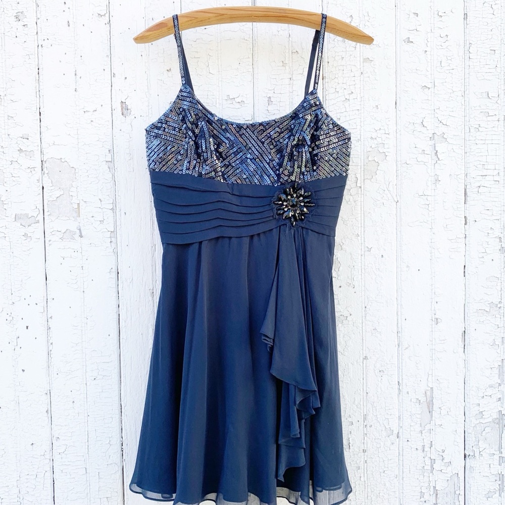 BCBG MAXAZRIA Navy Blue Cocktail Dress 4